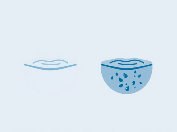 Clean Water And Polluted Water