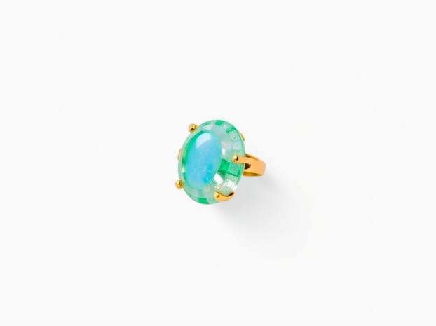 Emerald And Opal Ring