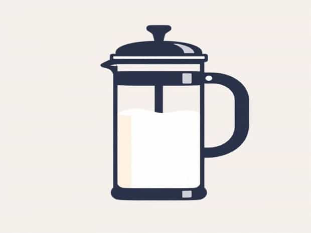 French Press Froth Milk