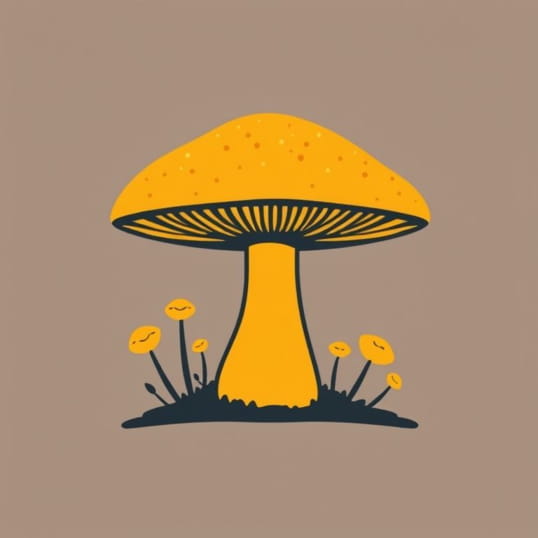 Golden Mushroom Stumpy Springs Sanctuary