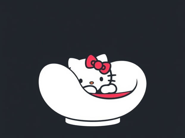 Hello Kitty Saucer Chair