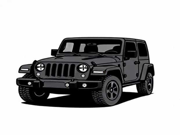 Jeep Wrangler Matte Black