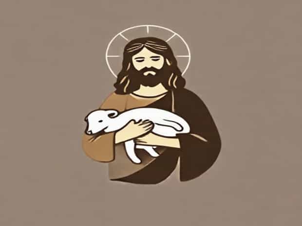 Jesus Holding A Lamb