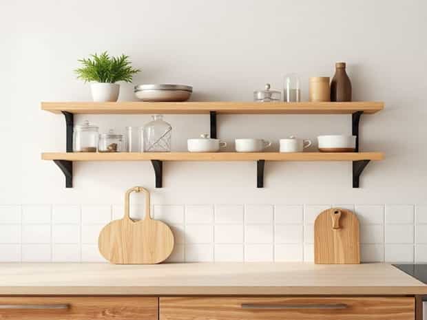 Kitchen Wall Mounted Shelves