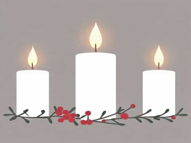 Lighting Bayberry Candles Christmas Eve