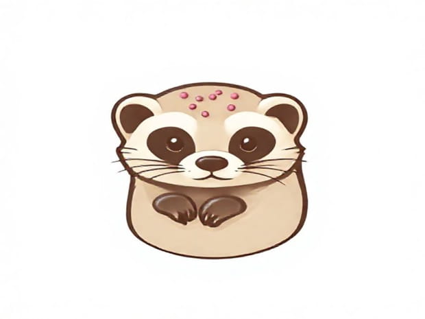 Cream Ferret Cookie Toppings