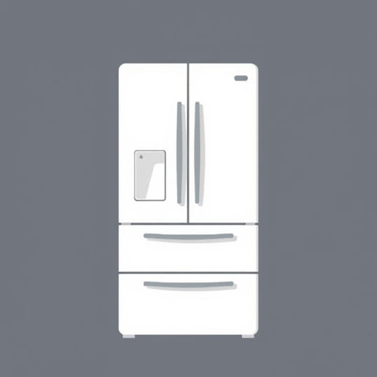 Double Door Plumbed Fridge