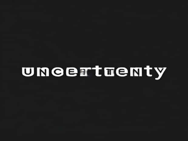 Fraught With Uncertainty Crossword Clue