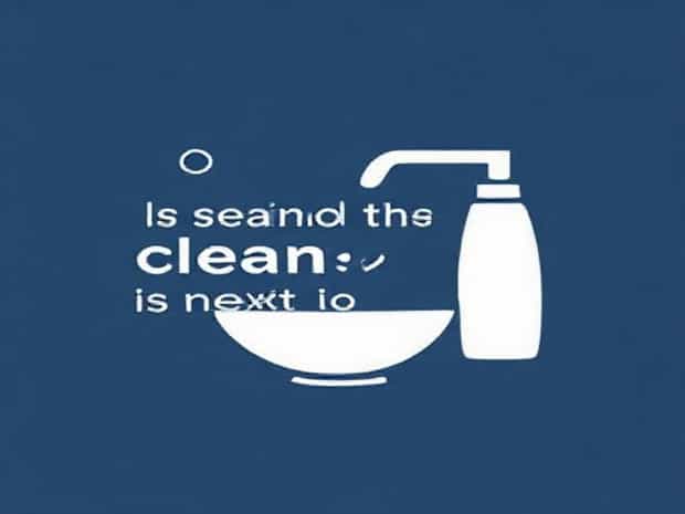 It Is Said That Cleanliness Is Next To Godliness