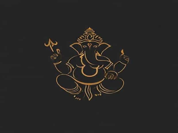 Lord Ganesha Writing Mahabharata