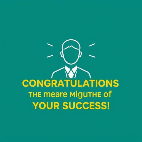 Congratulations On The Enormity Of Your Success Actor