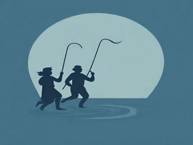 Crew Catching Fish Dancing A Hornpipe