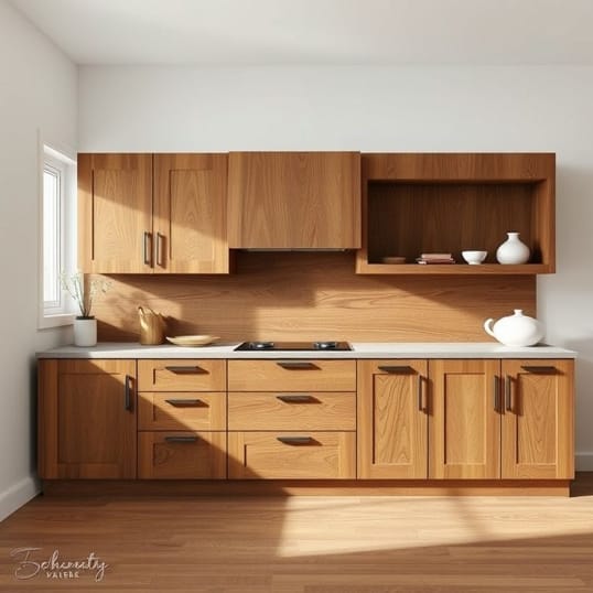 Dark Knotty Alder Cabinets
