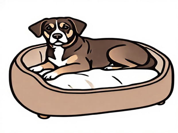 Dog Bed With Washable Cover