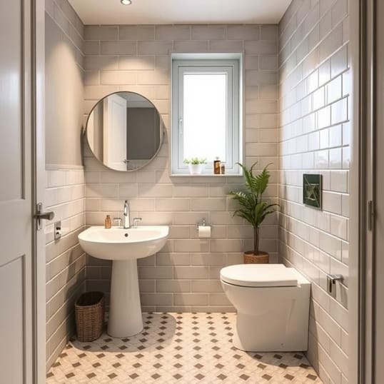 Downstairs Cloakroom Tiling Ideas