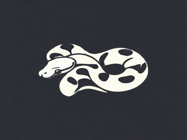 Emoji Piebald Ball Python