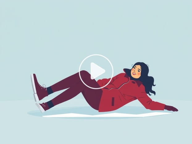 Funny Video Of Woman Slipping On Ice