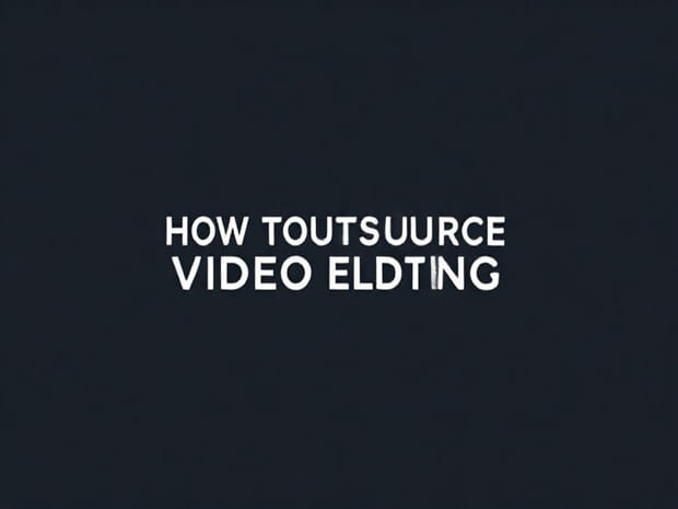 How To Outsource Video Editing