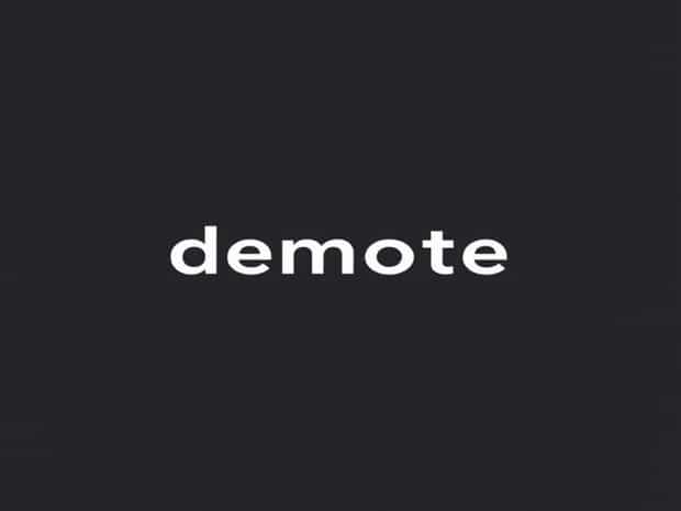 A Sentence For Demote