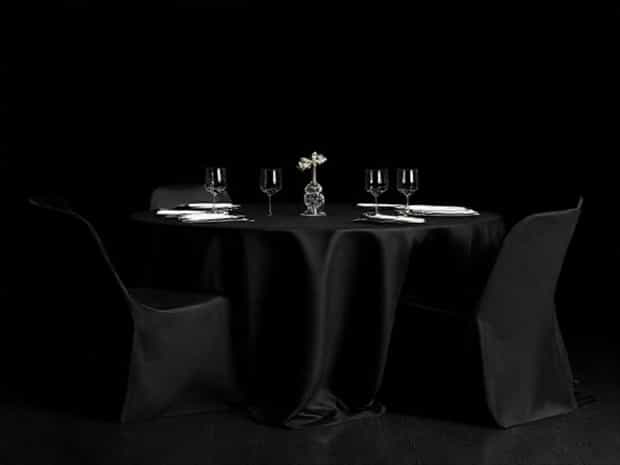 Black Poseur Table Covers
