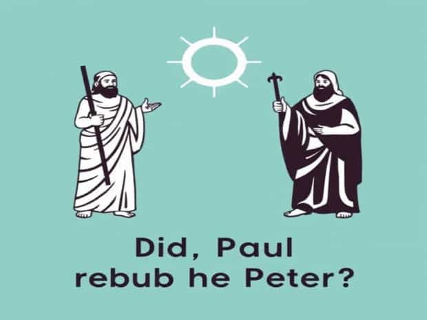 Did Paul Rebuke Peter