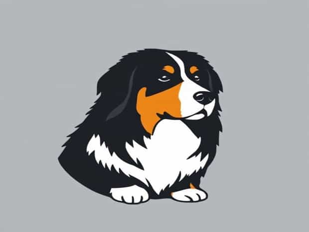 A Bernese Mountain Dog