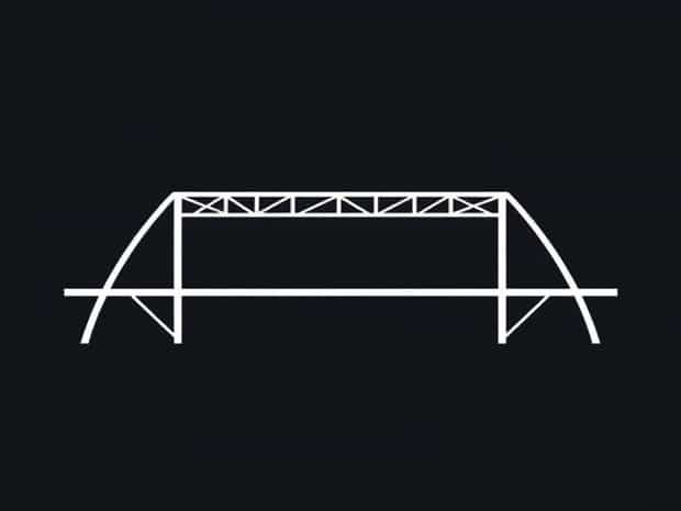 A Pratt Truss Bridge