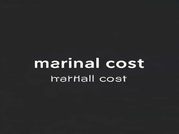 Best Definition Of Marginal Cost