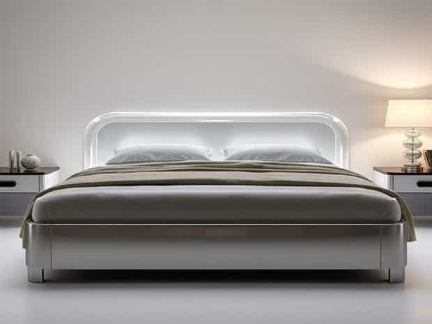 Callisto Chrome And Crystal Bedstead