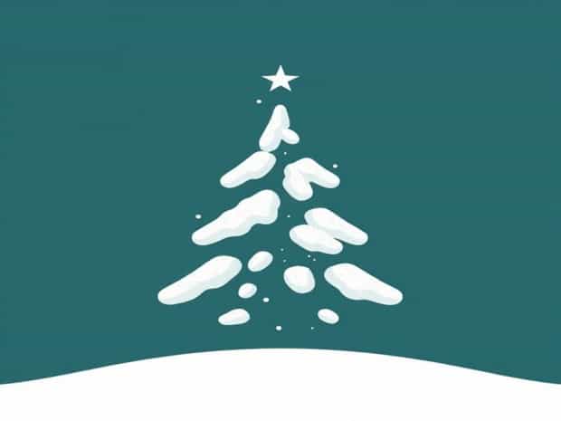 Snowy Christmas Tree Rash