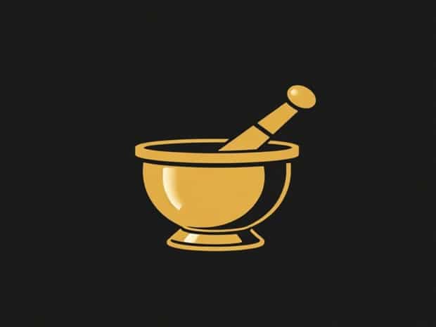 Brass Mortar And Pestle