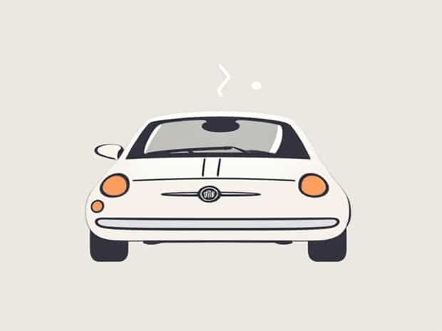 Fiat 500 Scuttle Drain