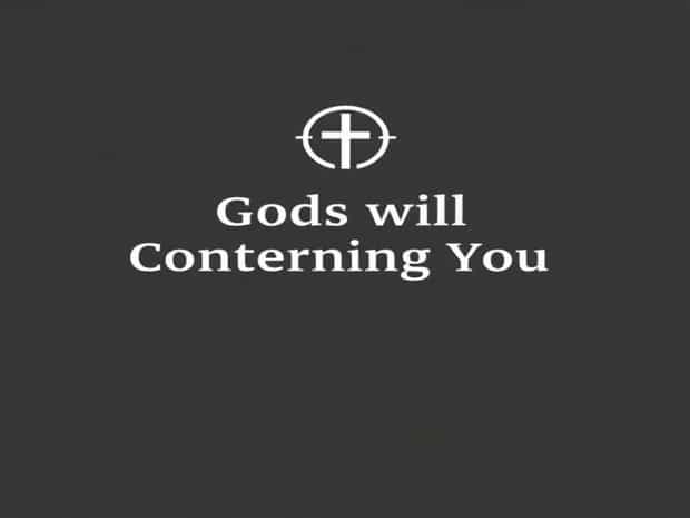 God'S Will Concerning You