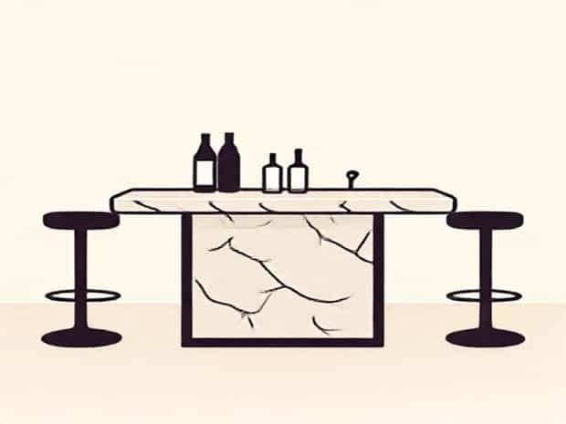 Mr Ironstone Bar Table