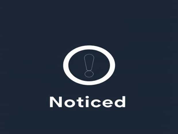 Other Words For Noticed