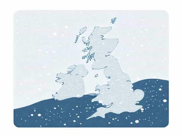 Uk Imminent Snowfall Scotland Pennines