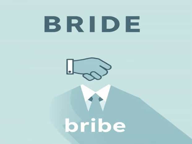 Use Bribe In A Sentence