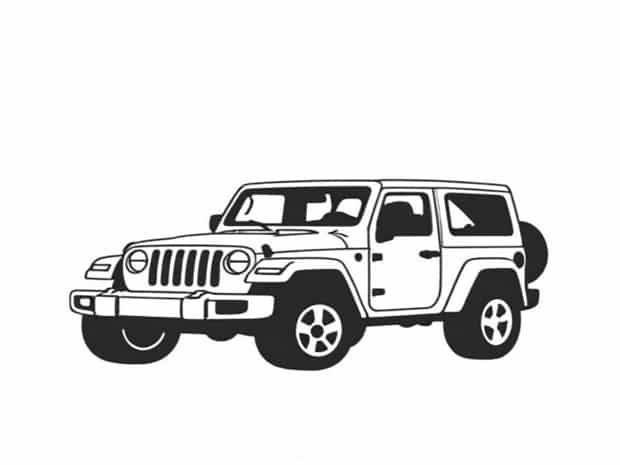 A 2020 Jeep Wrangler