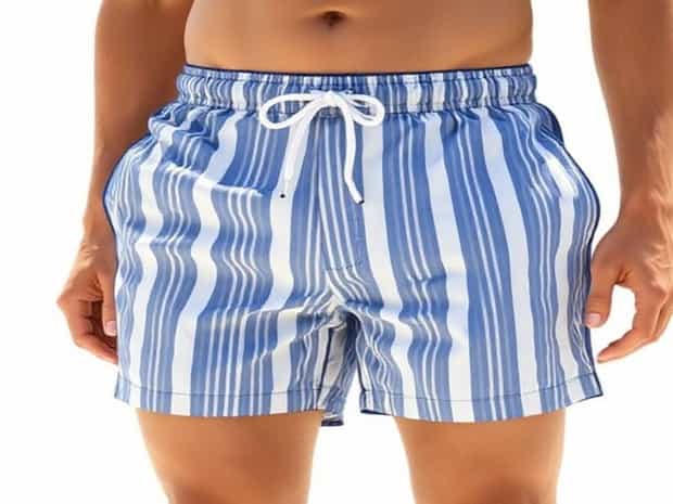 Abercrombie Seersucker Swim Trunks