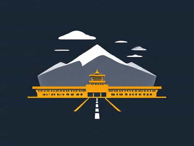 Airport In Bhutan Near Thimphu