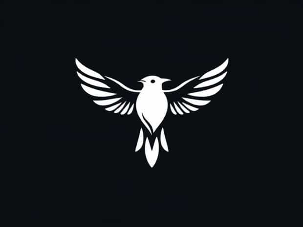 Bird With Outspread Wings