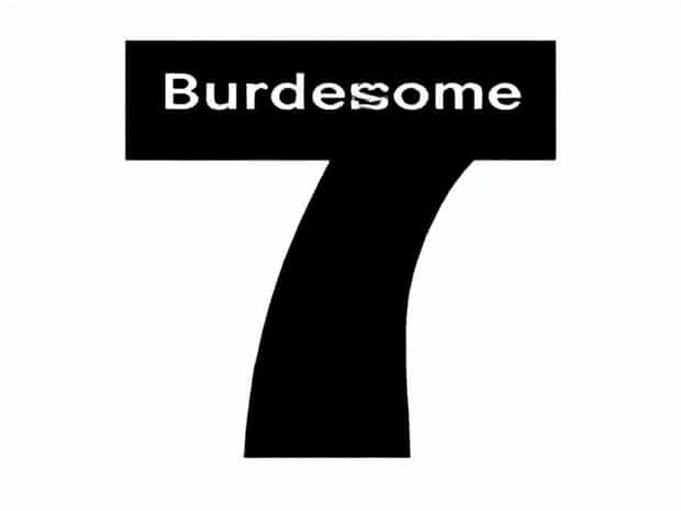 Burdensome 7 Crossword Clue