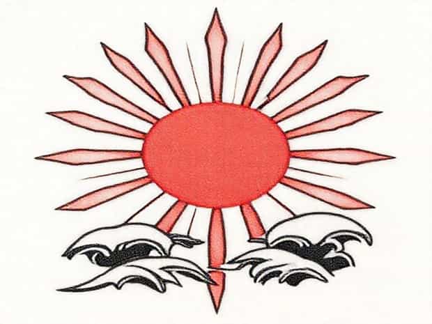 Japanese Rising Sun Tattoo