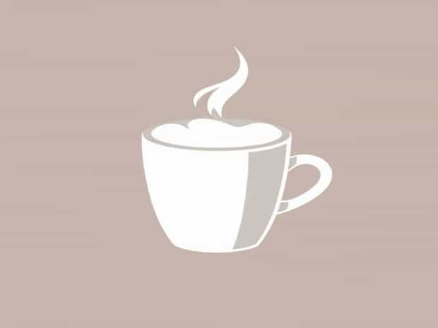 A Frothy White Coffee