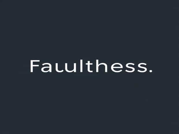 A Sentence With Faultless