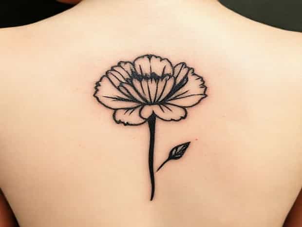 Carnation X Ray Tattoo