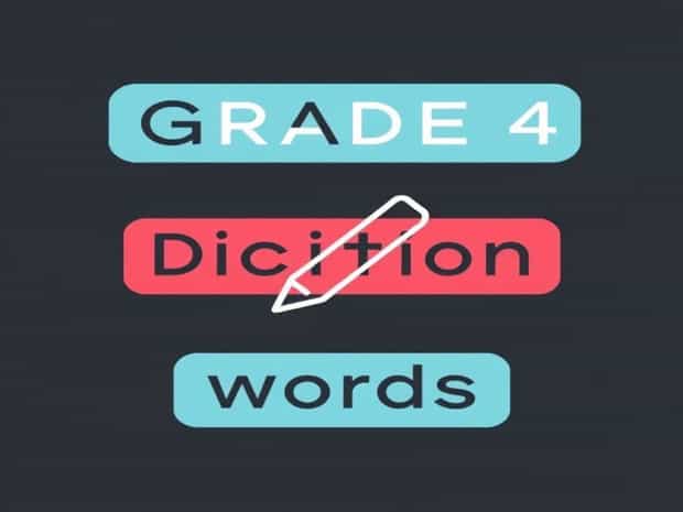 Grade 4 Dictation Words