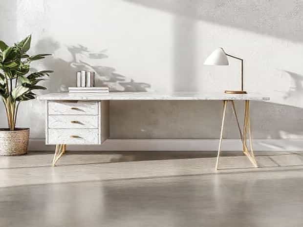 Mr Ironstone L Shaped Desk