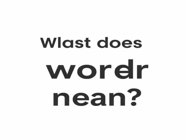 What Does The Word Poofter Mean?