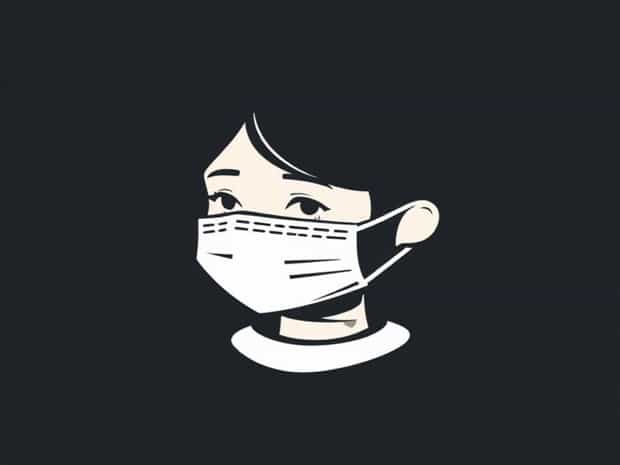 A Girl With Mask